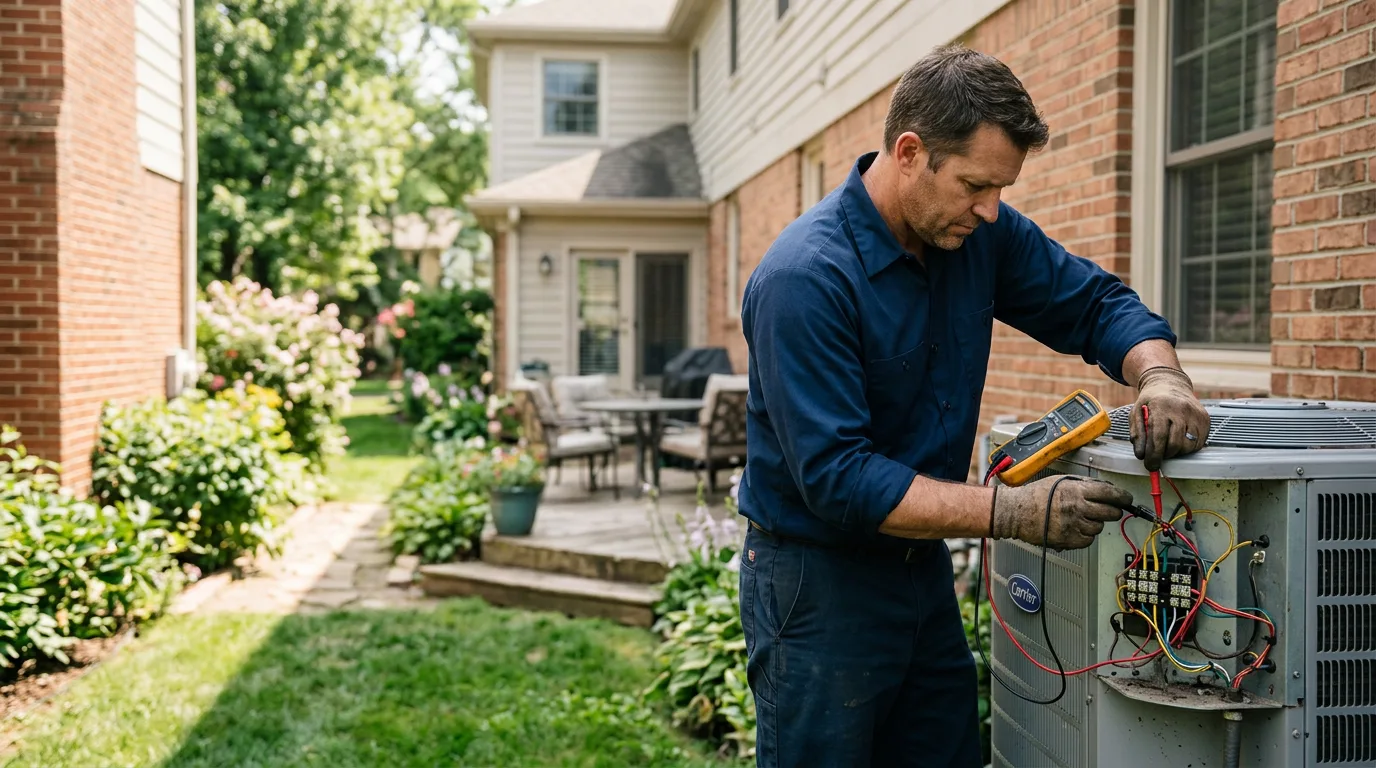 HVAC technician working near Williamsburg, KS